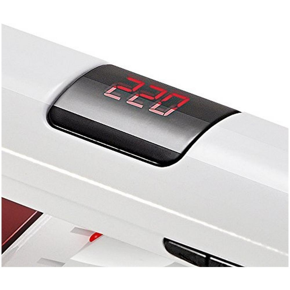 P21. CP9DLTO. BN Piastra per Capelli Trafile Strette 2.3 cm in Ceramica 220°C Colore Bianco - Foto 6