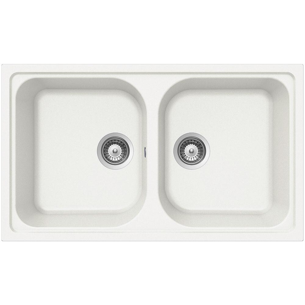 Lavello LITN200A07N 2 Vasche Dimensioni 86x50 cm colore Bianco Alpina serie Lithos - Foto 1