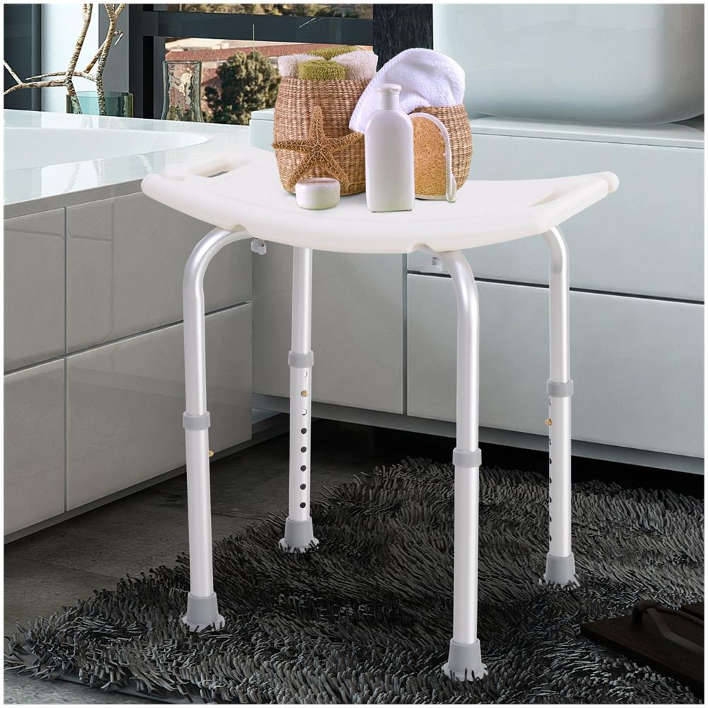 Sgabello sedile sedia per doccia bagno antiscivolo altezza regolabile - Foto 7