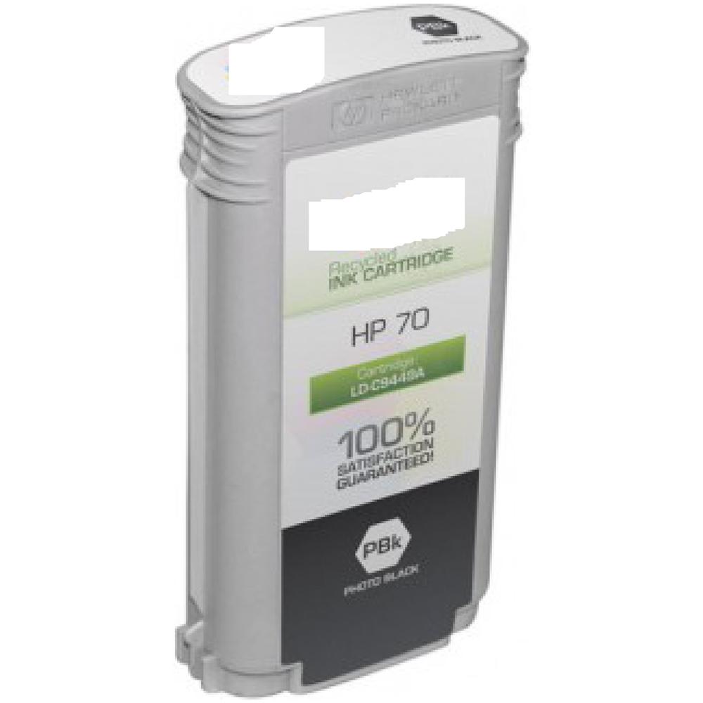 Cartuccia 70 C9449a Photo Black Compatibile Per Hp Designjet Z2100 Z3100 Z3200 Z5200 Z5400 130ml Pigment - Foto 1