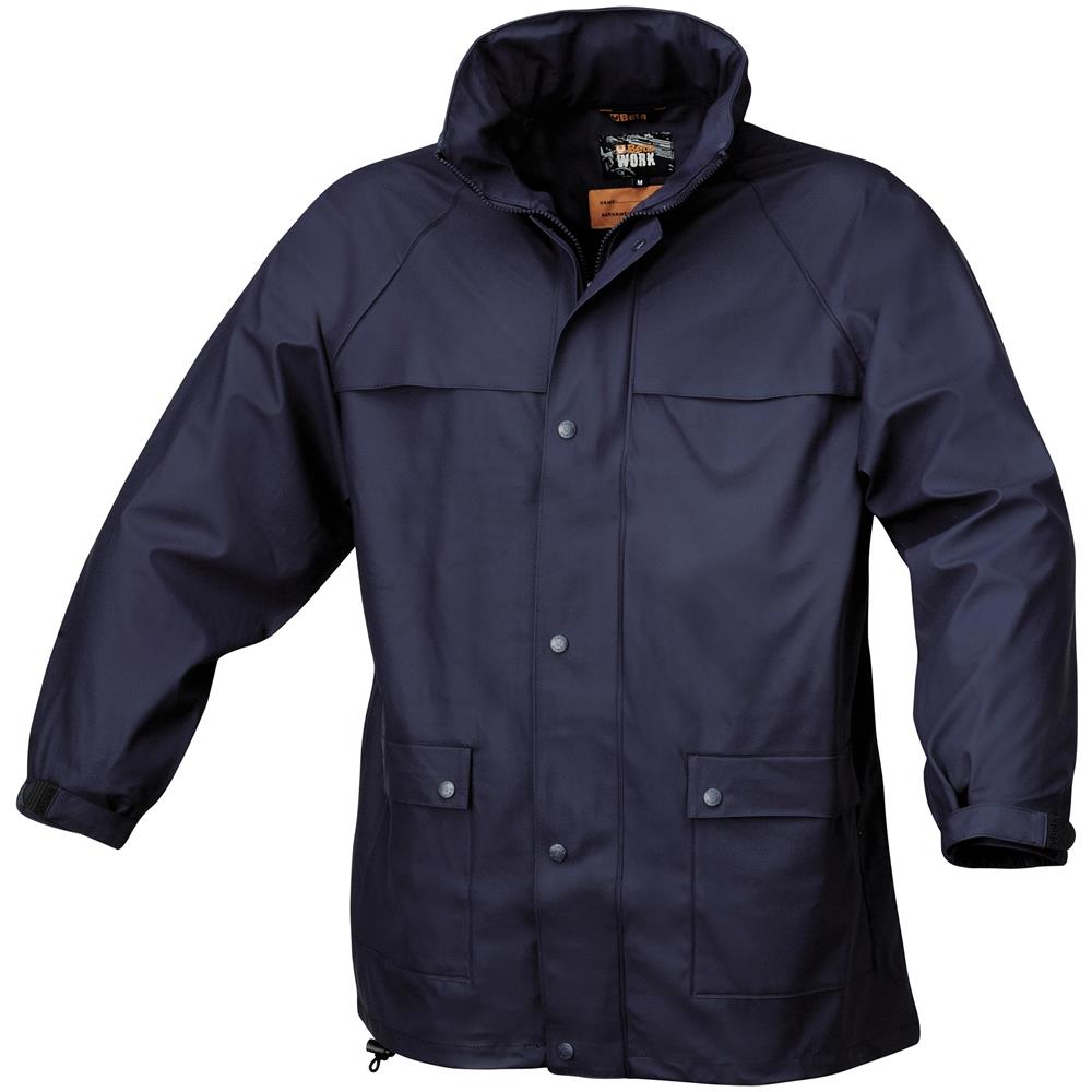 7979 Giacca Impermeabile Antipioggia In Pvc Taglia L Colore Blu - Foto 2