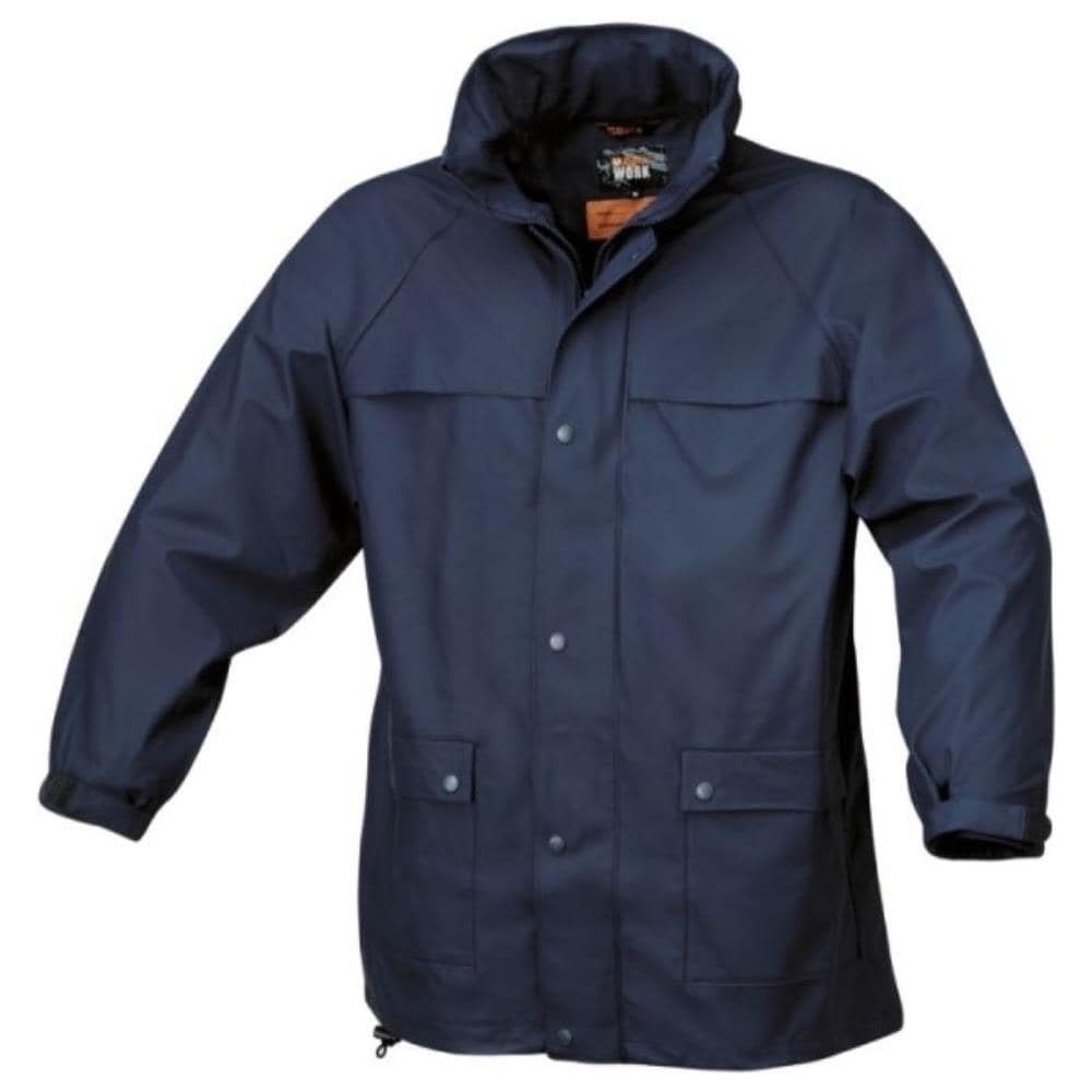 7979 Giacca Impermeabile Antipioggia In Pvc Taglia L Colore Blu - Foto 3