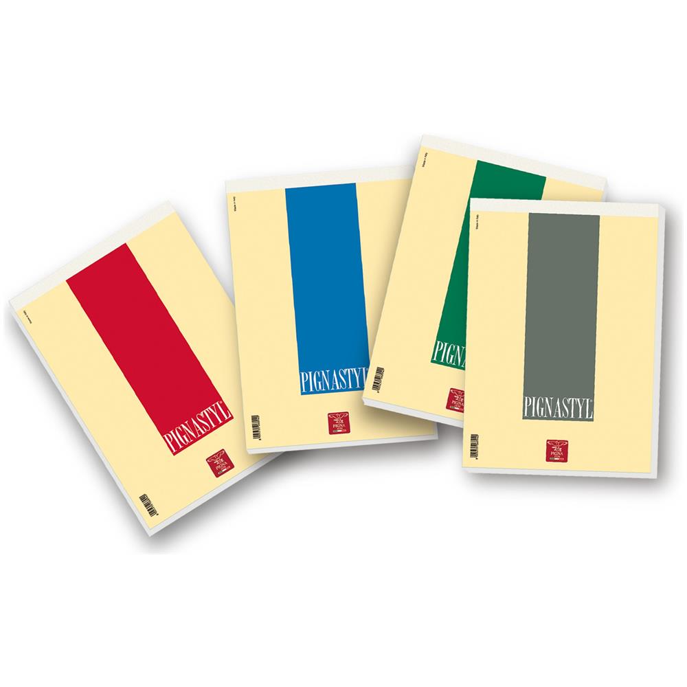 Blocchi Pigna Styl 02137471r - Formato A5 - Rigatura 1r - Colori Ass. - Confezione 10 Pz - Foto 1