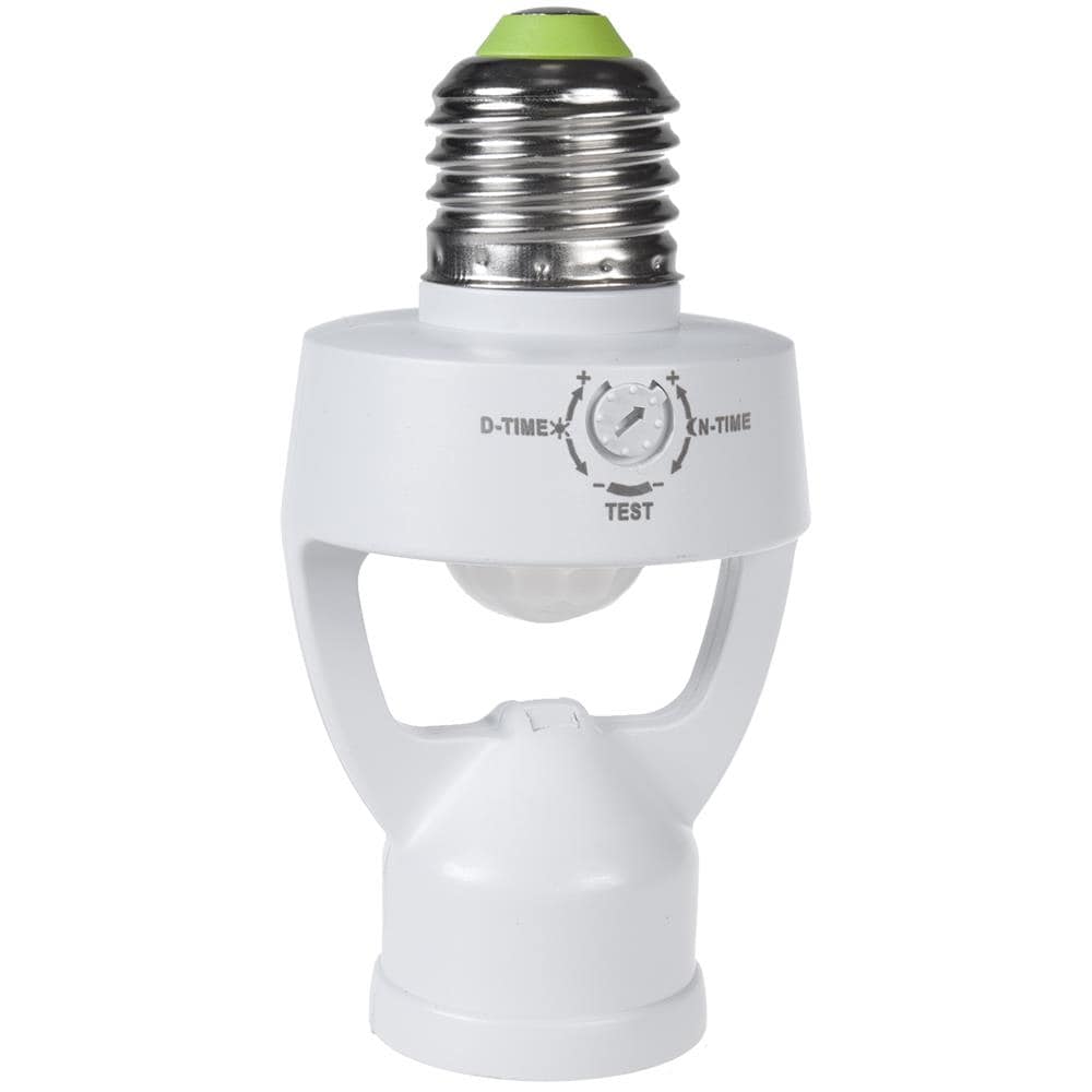 Portalampada Con Sensore Di Movimento E Sensore Crepuscolare E27 Sensore A 360 ° Illuminazione Automatica - Foto 1
