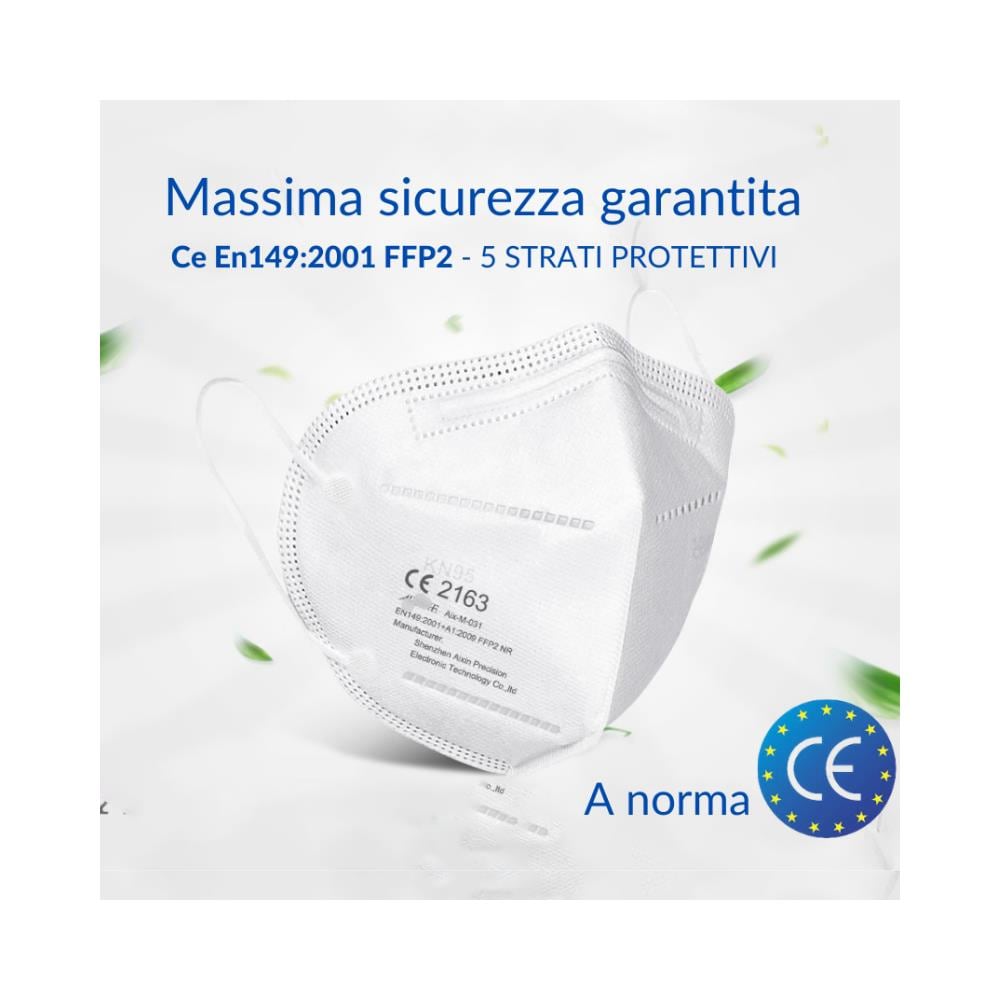Box Da 50 Mascherine Protettive Ffp2 Certificate Ce En149 + A1: 2009 Elevata Qualità E Massima Sicurezza Garantita - Foto 2