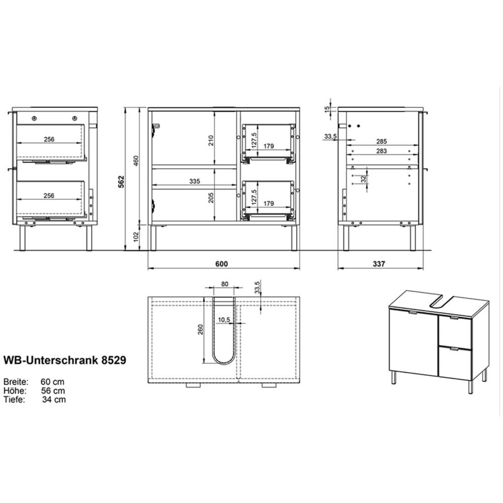 Tavolino da Salotto in Legno Massello 110x60x45 cm - Foto 2