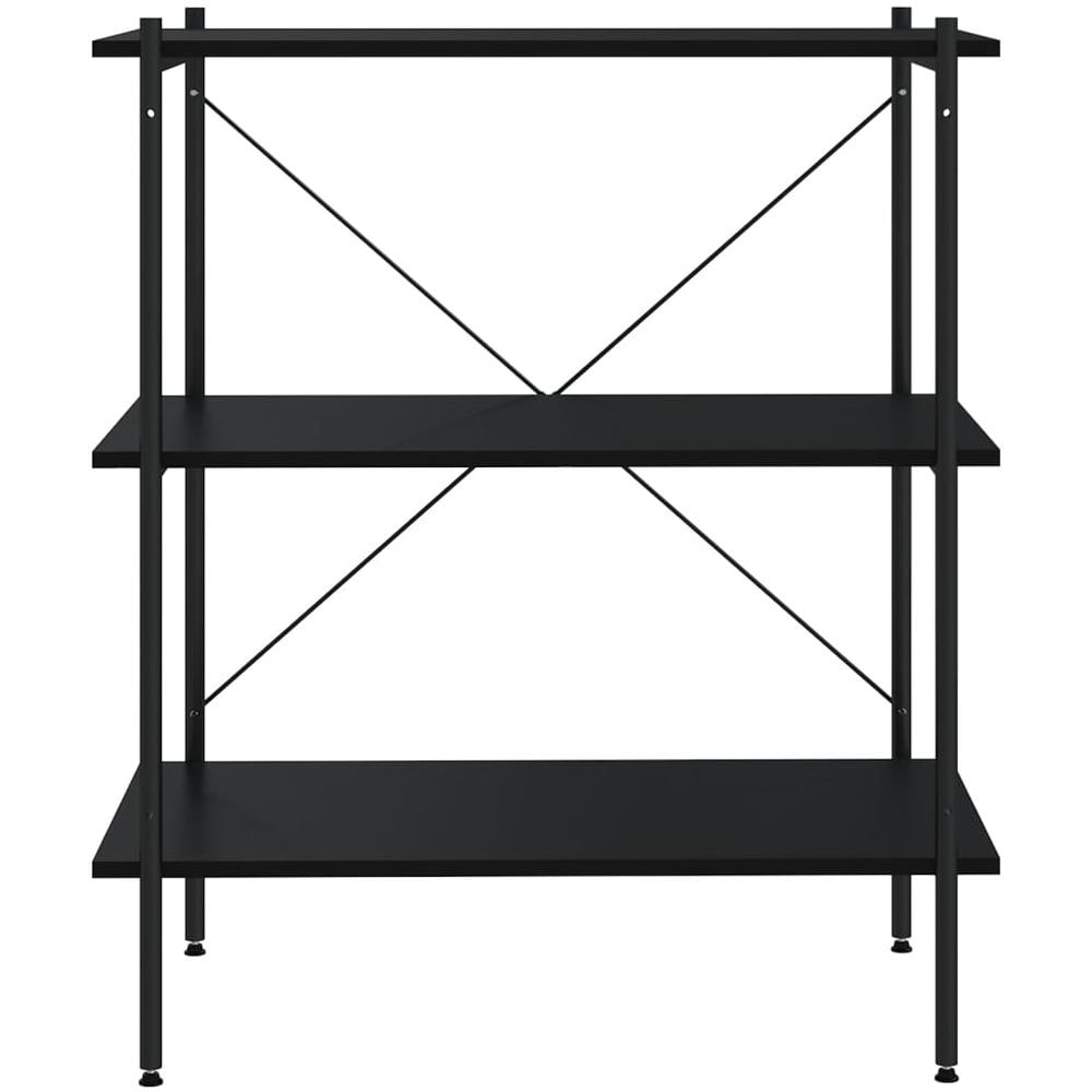 Scaffale con 3 Mensole Nero 80x40x92 cm - Foto 3