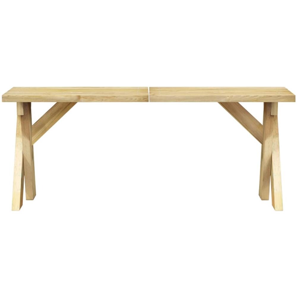 Panca da Giardino 110 cm in Legno di Pino Impregnato - Foto 3