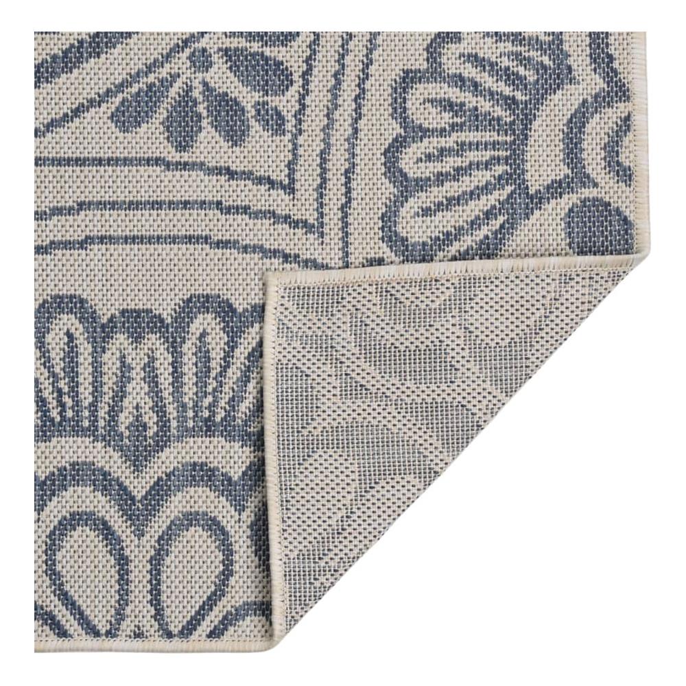 Tappeto Da Esterni A Tessitura Piatta 200x280 Cm Motivo Blu - Foto 2