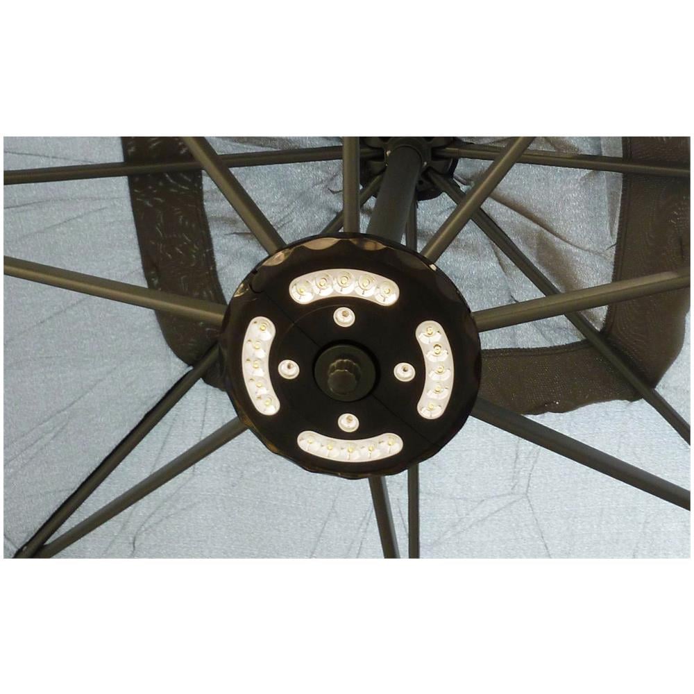 Solenzara Ombrellone Decentrato Con Led Grigio 3 X 3 M - Foto 2