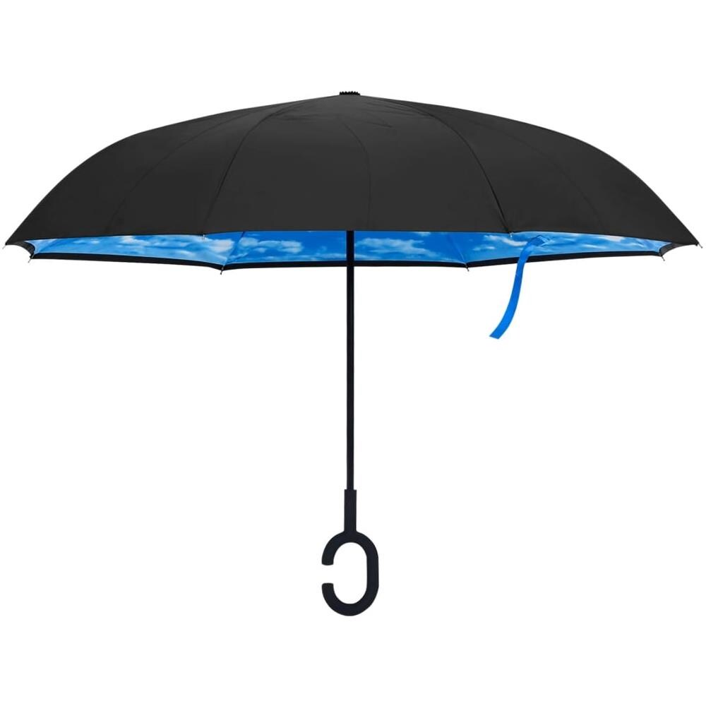 Ombrellone Con Maniglia A C Nero 108 Cm - Foto 2