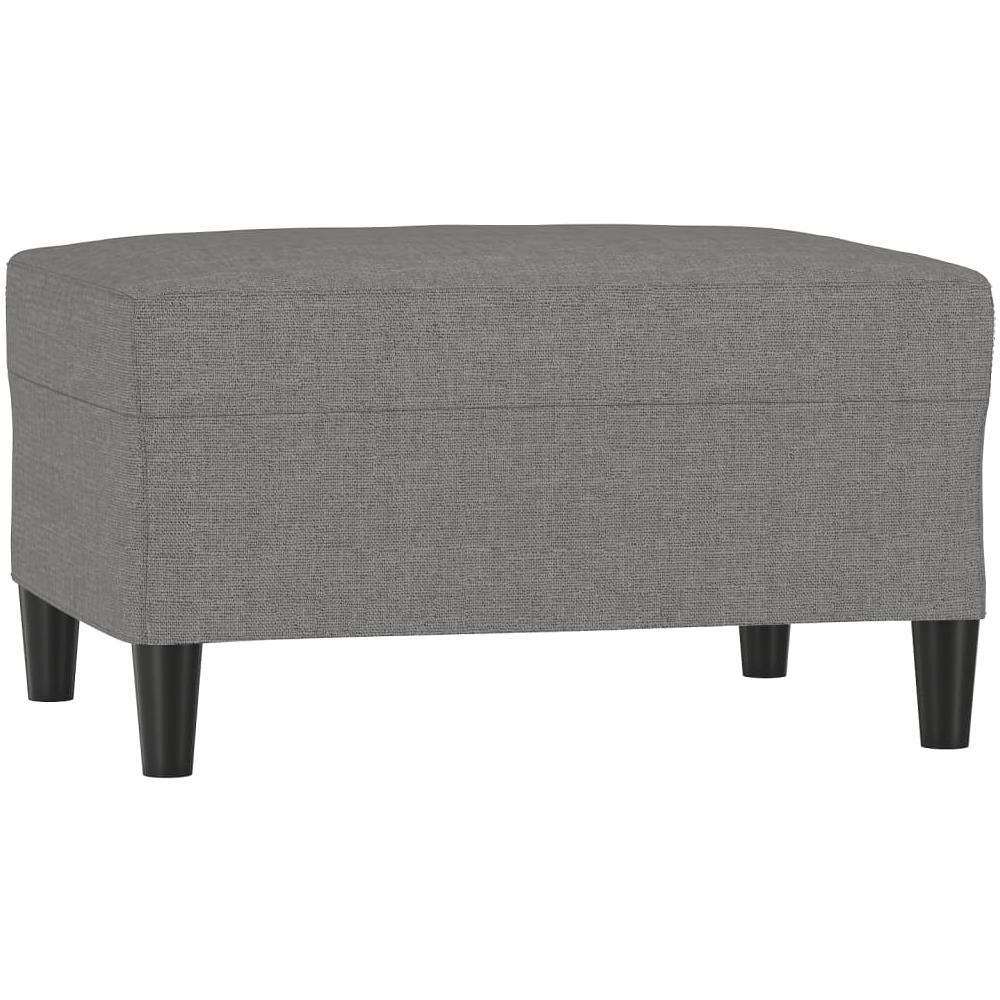 Poggiapiedi Grigio Scuro 70x55x41 Cm In Tessuto - Foto 2