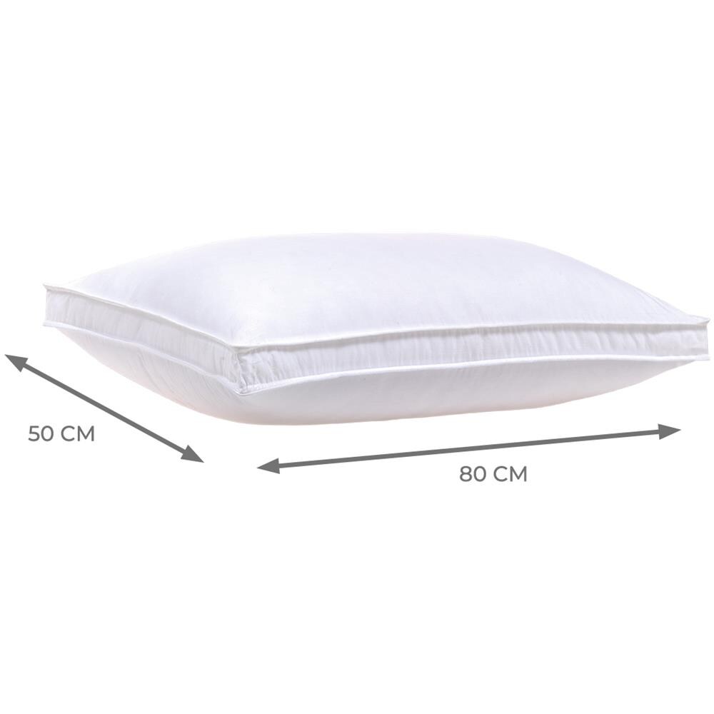 Guanciale Cuscino Letto 50x80cm  Traspirante Confortevole Majestic   - Foto 3