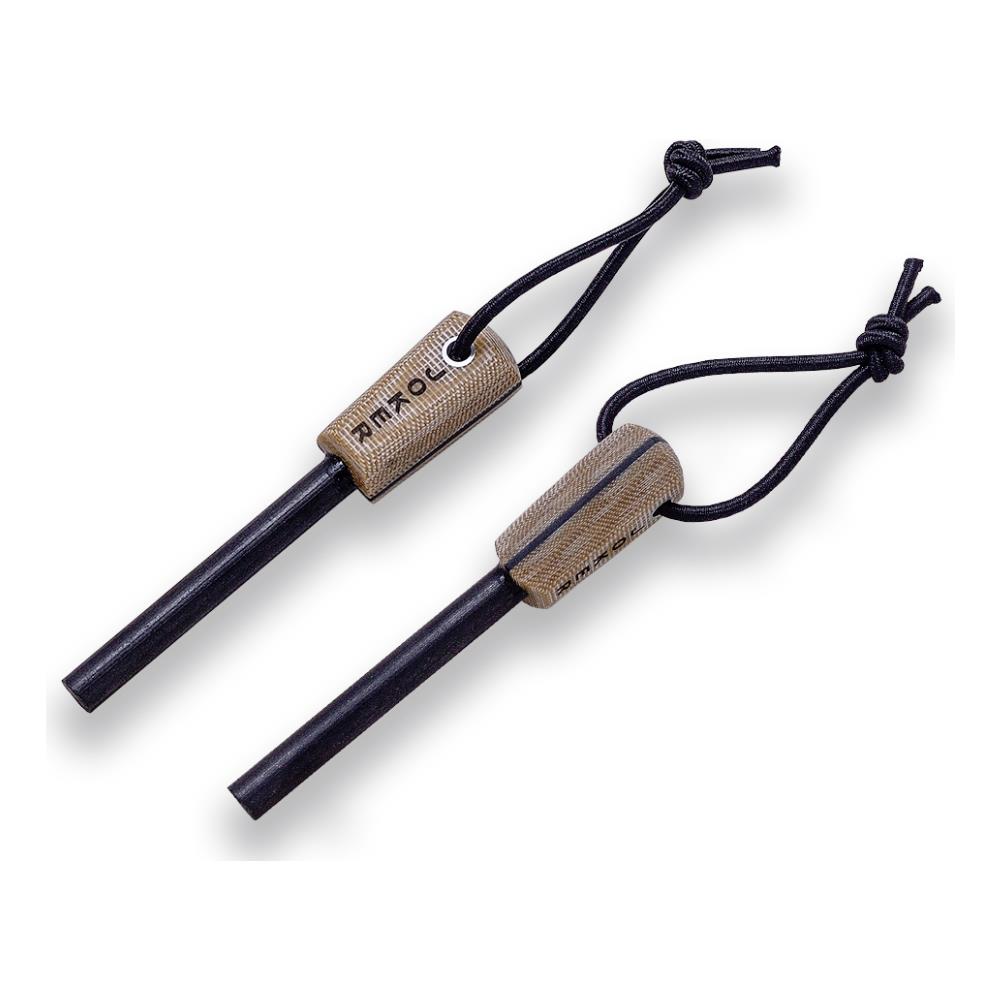 Flint Pd03, Materiale In Tela Micarta Beige Con Filo Nero, Strumento Per La Pesca, La Caccia, Il Campeggio E Il Trekking - Foto 1