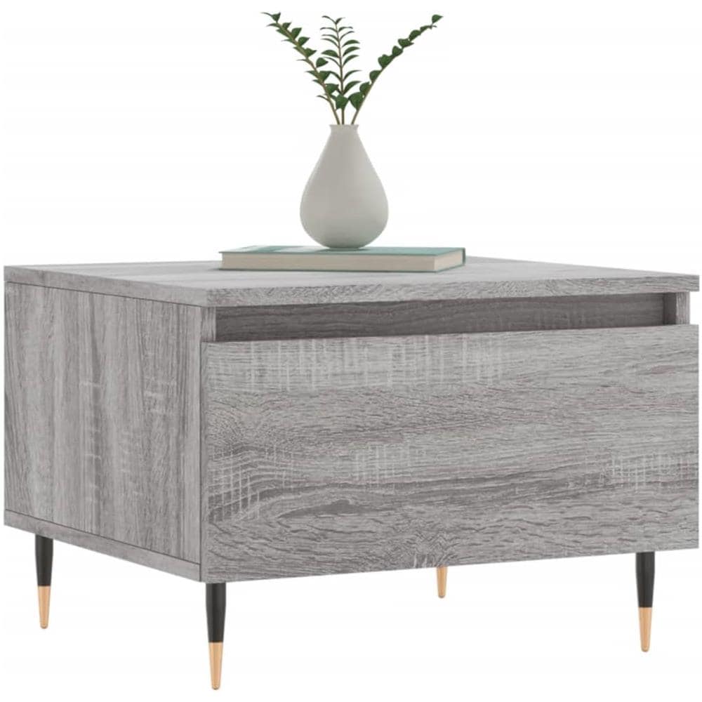 Tavolini Salotto 2pz Grigio Sonoma 50x46x35cm Legno Multistrato - Foto 3
