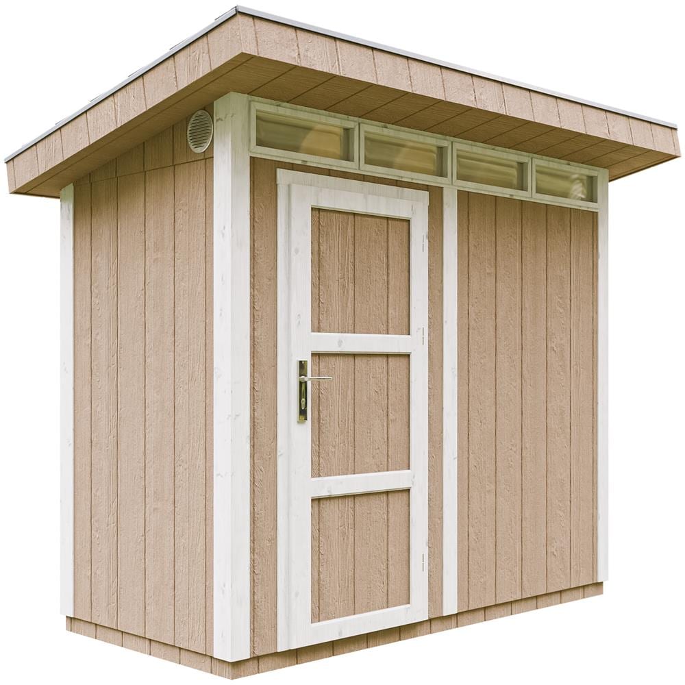 Casetta da giardino con pannelli in legno Lp Smartside 3m2 con pavimento e piastrelle bituminose - Casetta da esterno L161x294x239 cm - M901 - Terra Marrone - Foto 1