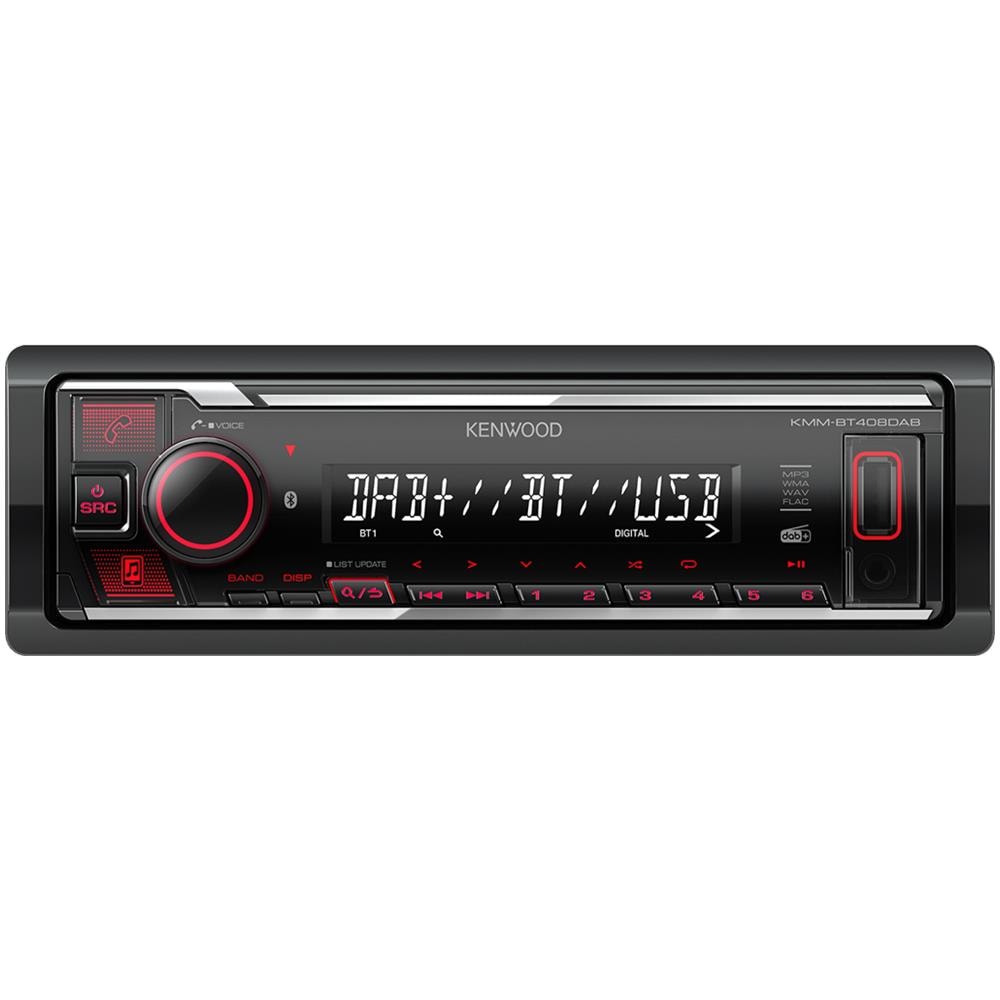 KMM-BT408DAB Ricevitore multimediale per auto Nero 88 W Bluetooth - Foto 1