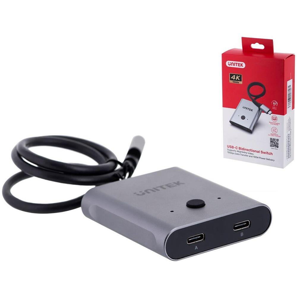 Zwei-wege Signalschalter Usb-c, 2 In 1 Out 4k (d1078a) - Foto 1