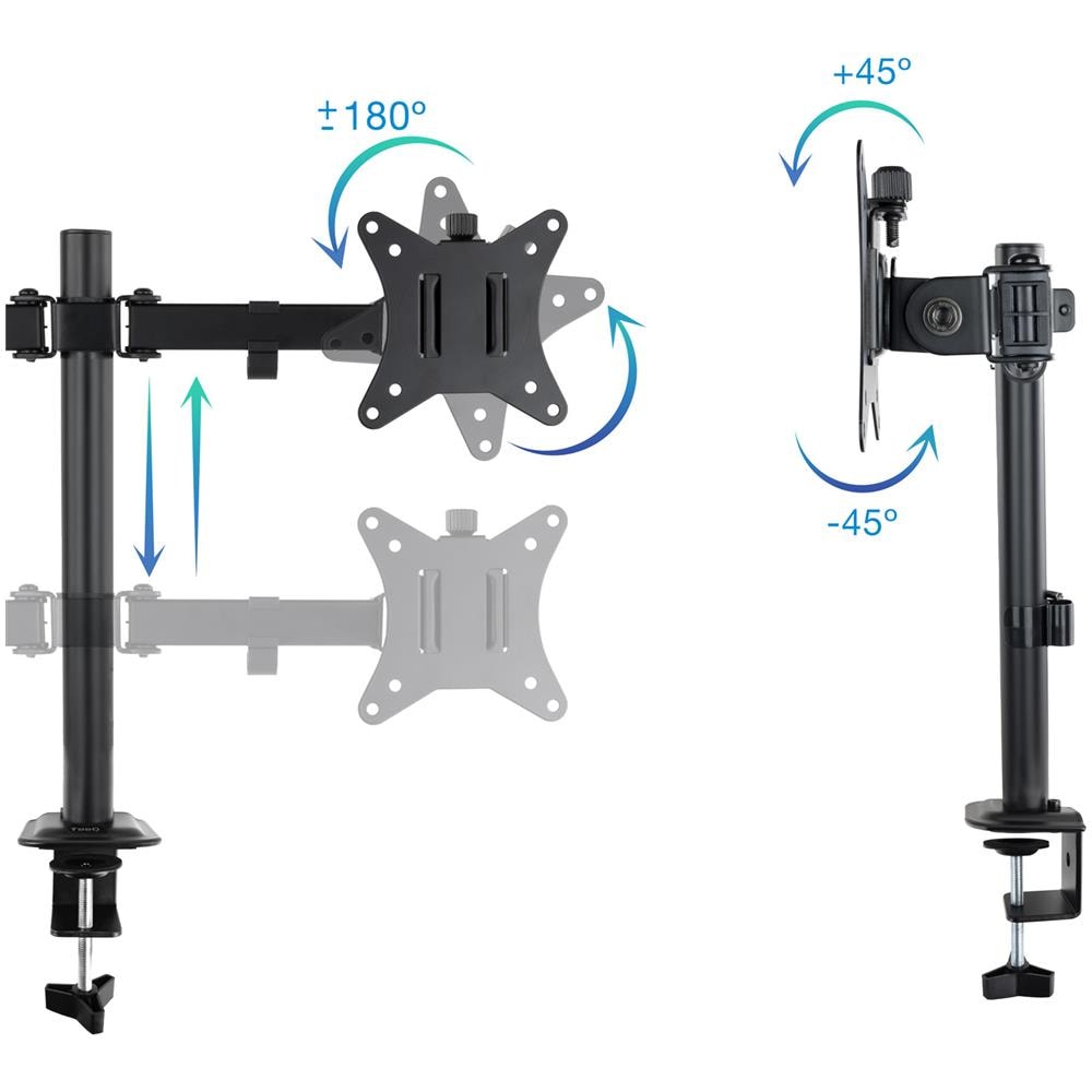 DB1802TN-B supporto da tavolo per Tv a schermo piatto 68,6 cm (27") Scrivania Nero - Foto 2
