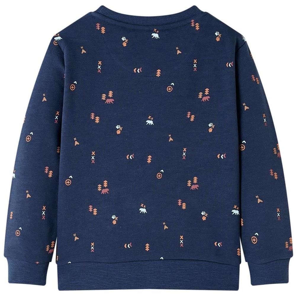 Felpa da Bambino Blu Marino Mélange 128 - Foto 2