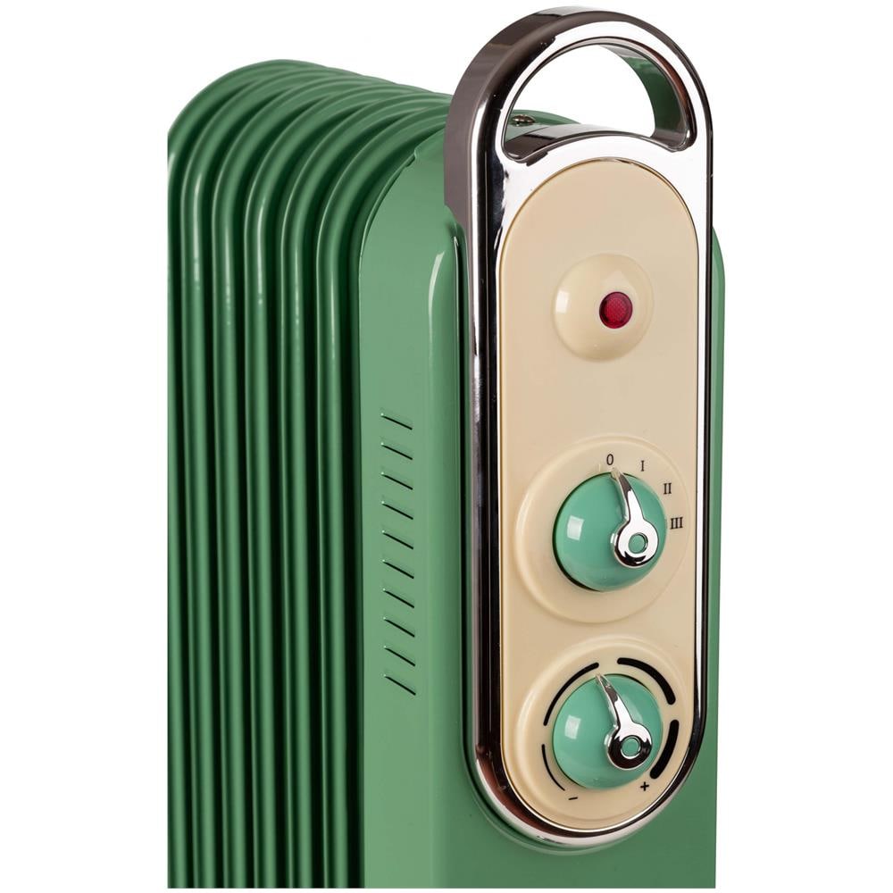 Radiatore a Olio Linea Vintage 8250 7 Elementi 1500 W Verde - Foto 2