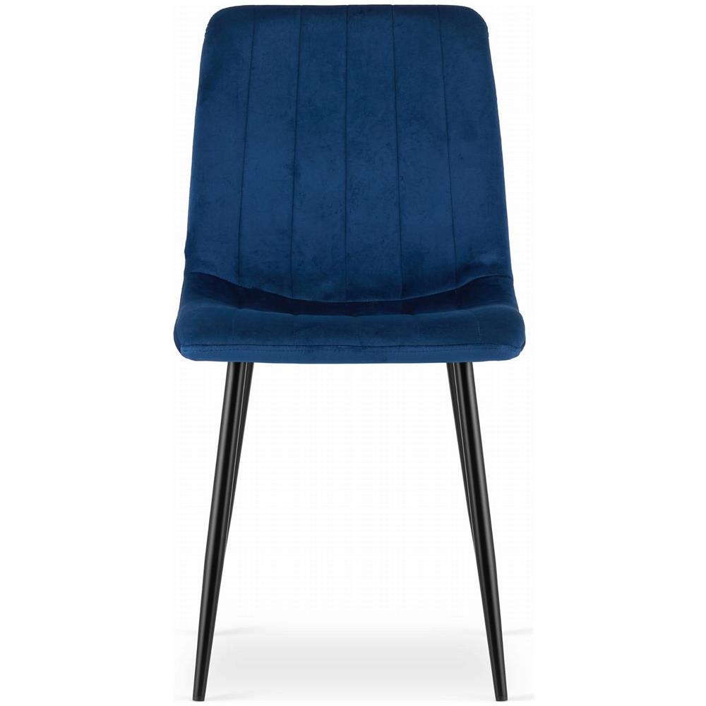 Sedia JEWA - Design ergonomico in velluto blu navy x 1 - Foto 2