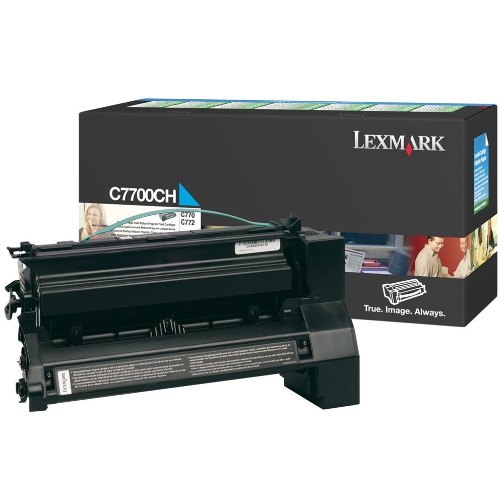 C7700CH Toner Originale Ciano per Lexmark C770dn Capacità 10000 Pagine - Foto 2