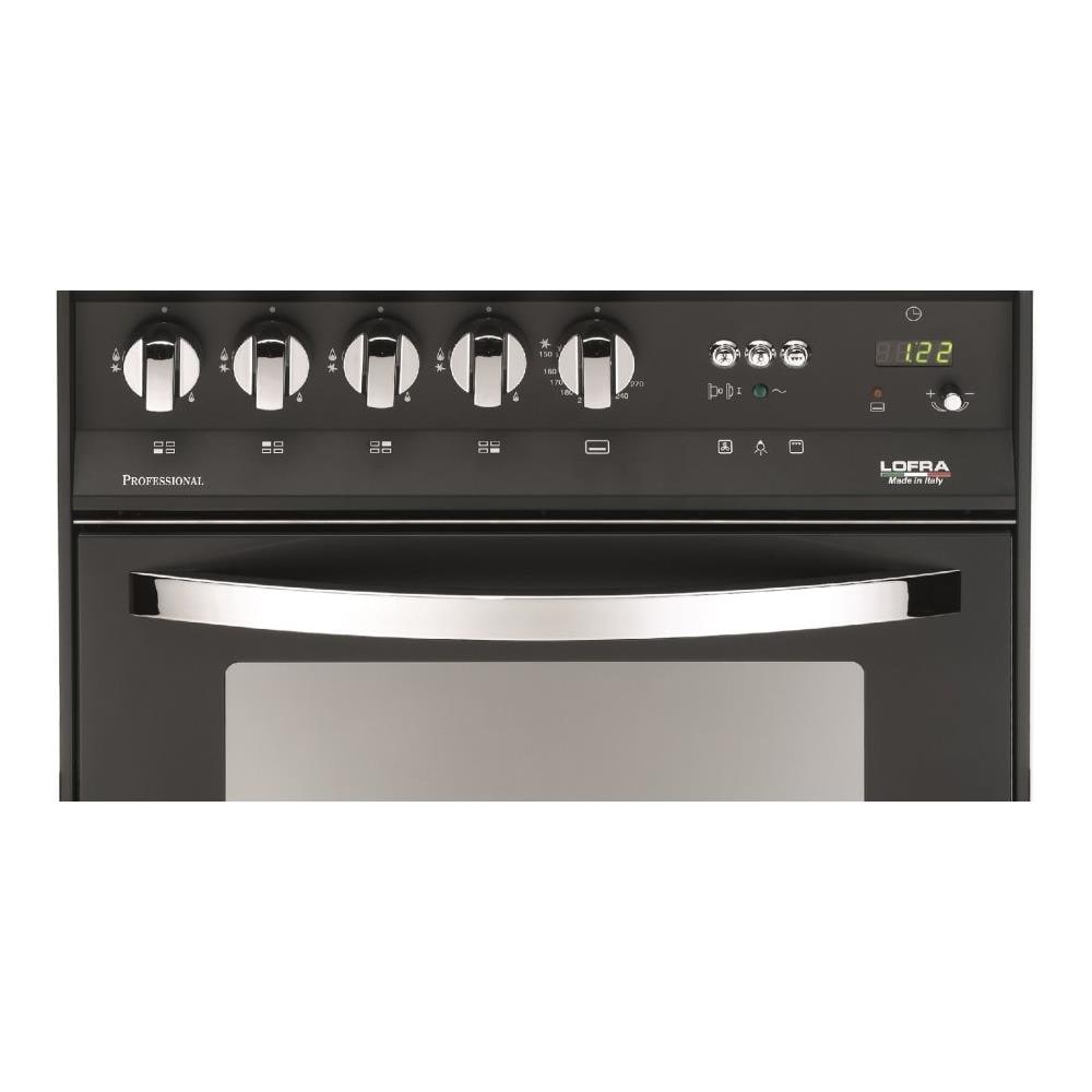 Cucina a Gas PNM66MFT / C 4 Fuochi a Gas Forno Elettrico Multifunzione Classe A Dimensioni 60x60 cm Colore Nero Serie Cucine Moderne - Foto 4