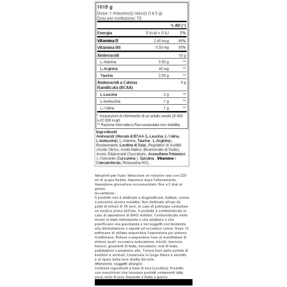 Aminox 70 Servings - - Amino Acids - Blue Raz - Foto 2