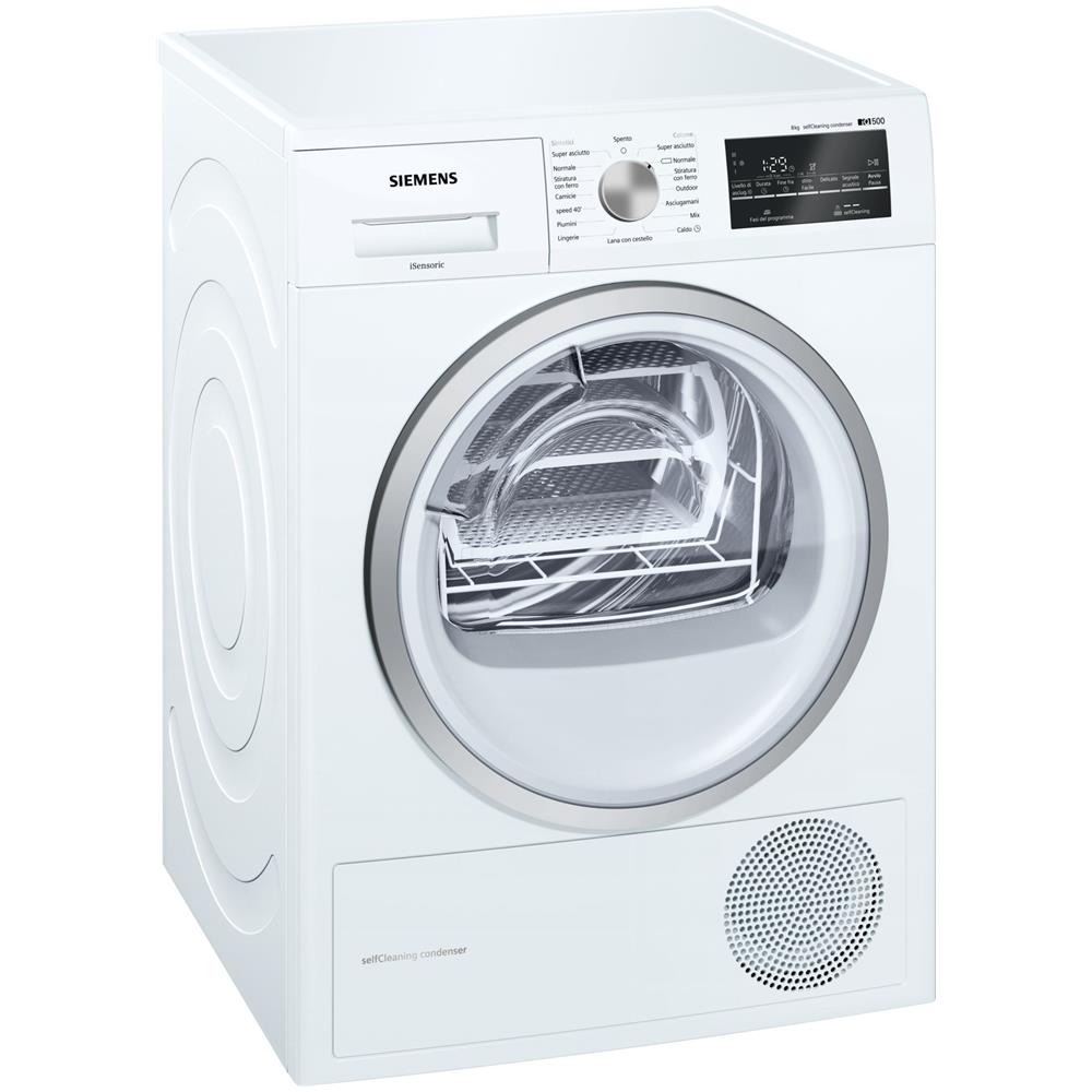 Siemens asciugatrice wt47w458ii iq500 isensoric, 8 kg classe a a ... Asciugare lenzuola in asciugatrice