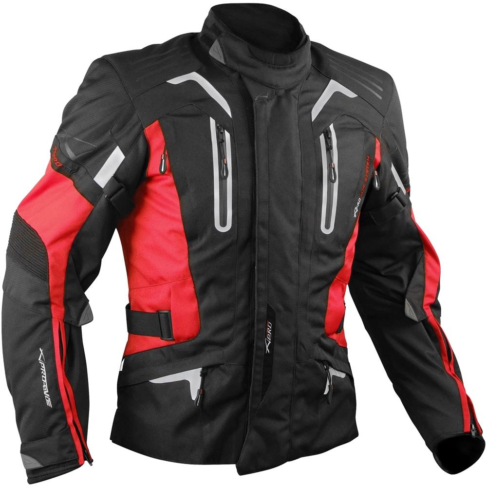 Giacca Moto 3 Strati Termica Impermeabile Sfoderabile Protezioni Ce Rosso 3xl - Foto 1
