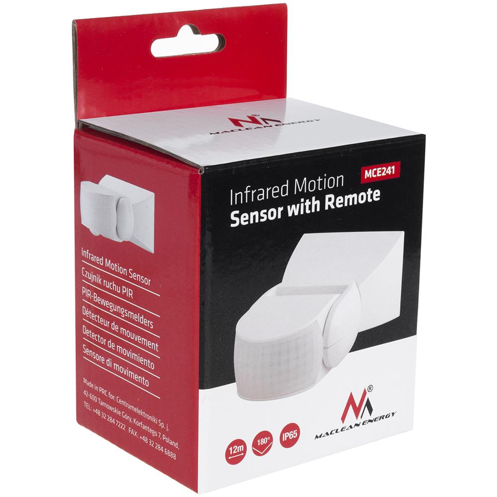 Sensore Di Movimento A Infrarossi Con Telecomando Ip65, Max 800 W (lampadina), Max 1200 W (led) Mce241 Energy - Foto 2