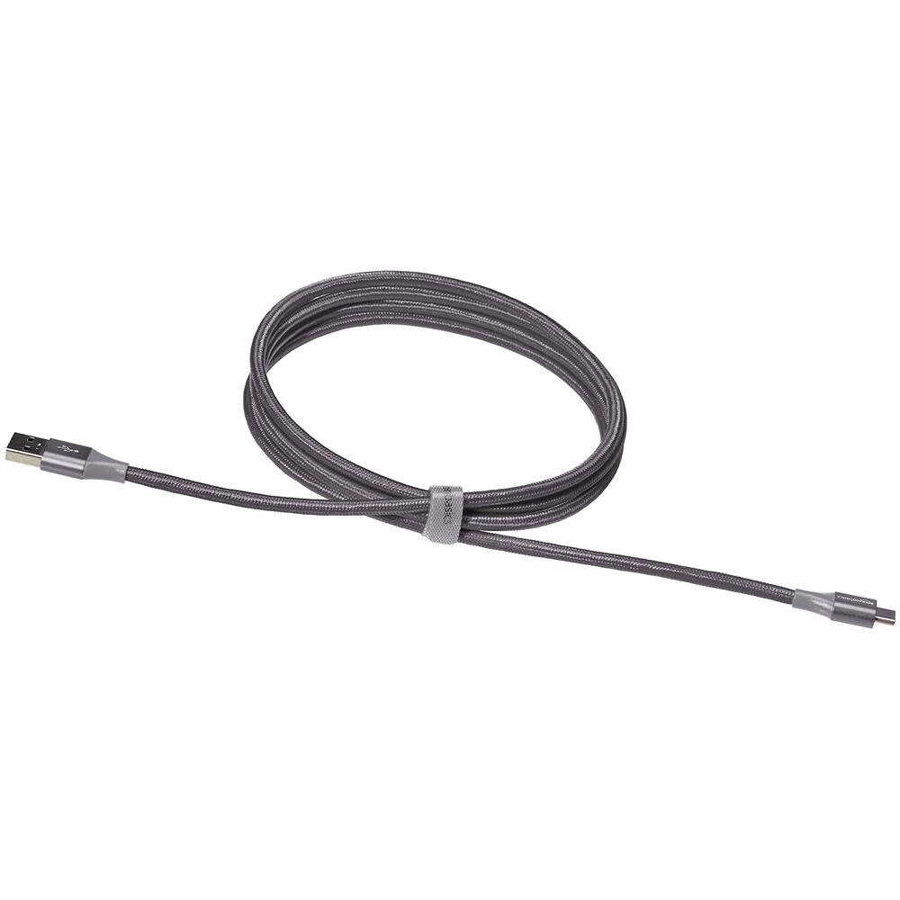 Doppia Nylon Intrecciato Usb Type-c A Type-a 3.1 Gen 1 Cavo 18 M Grigio Scuro - Foto 3