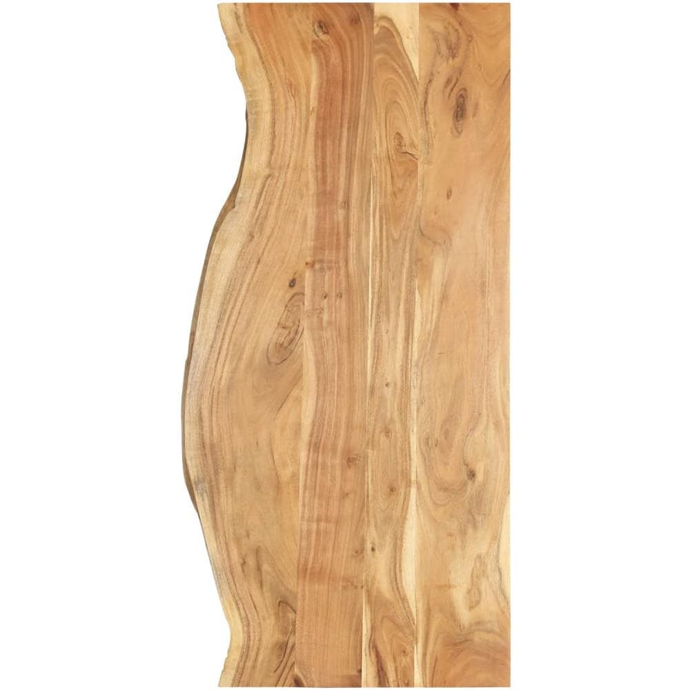 Piano per Lavabo Bagno in Massello di Acacia 140x55x2,5 cm - Foto 1