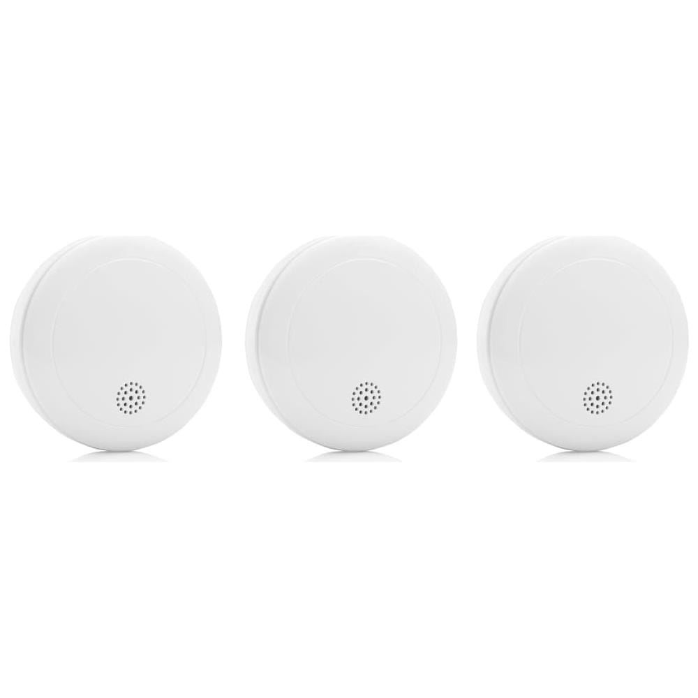 Rilevatori di Fumo 3 pz 10,6x10,6x3,6 cm Bianchi - Foto 1