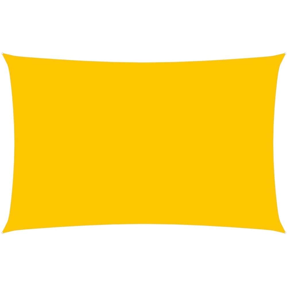 Parasole a Vela Oxford Rettangolare 4x7 m Giallo - Foto 1