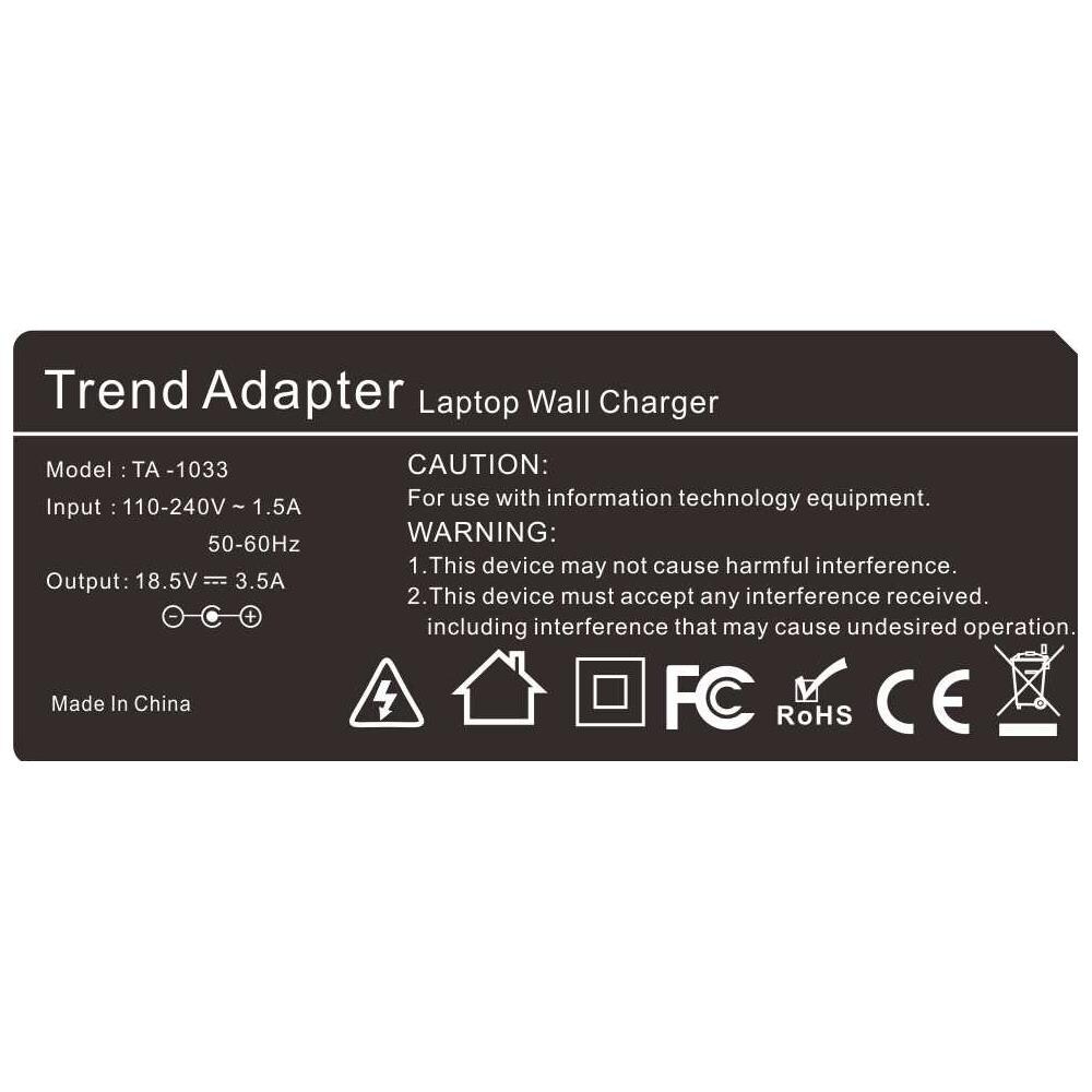 TA-1033, Interno, AC-to-DC, Computer portatile, Nero, HP 2133 Mini-Note PC HP 2533t Mobile Thin Client HP Compaq 2230s - Foto 3