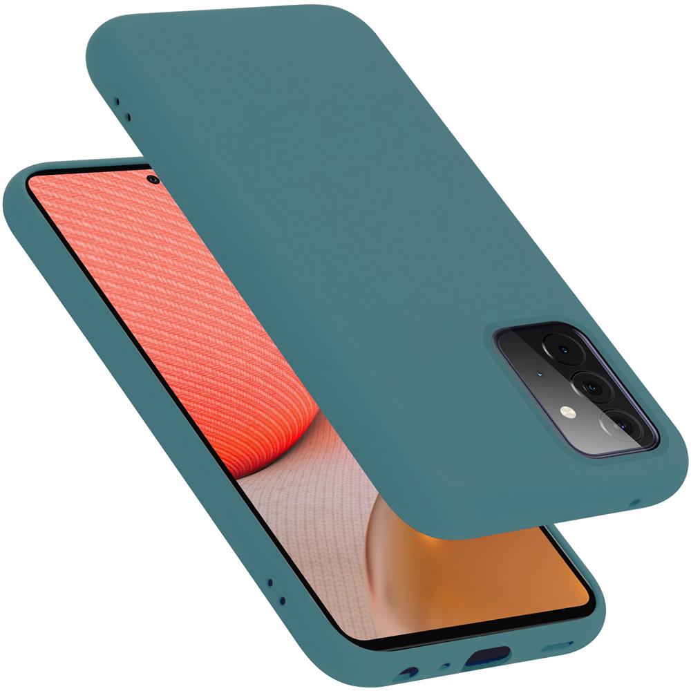 Custodia Compatibile Con Samsung Galaxy A72 4g / 5g In Liquid Verde - Coperchio Protettivo In Silicone Tpu Flessibile - Foto 1