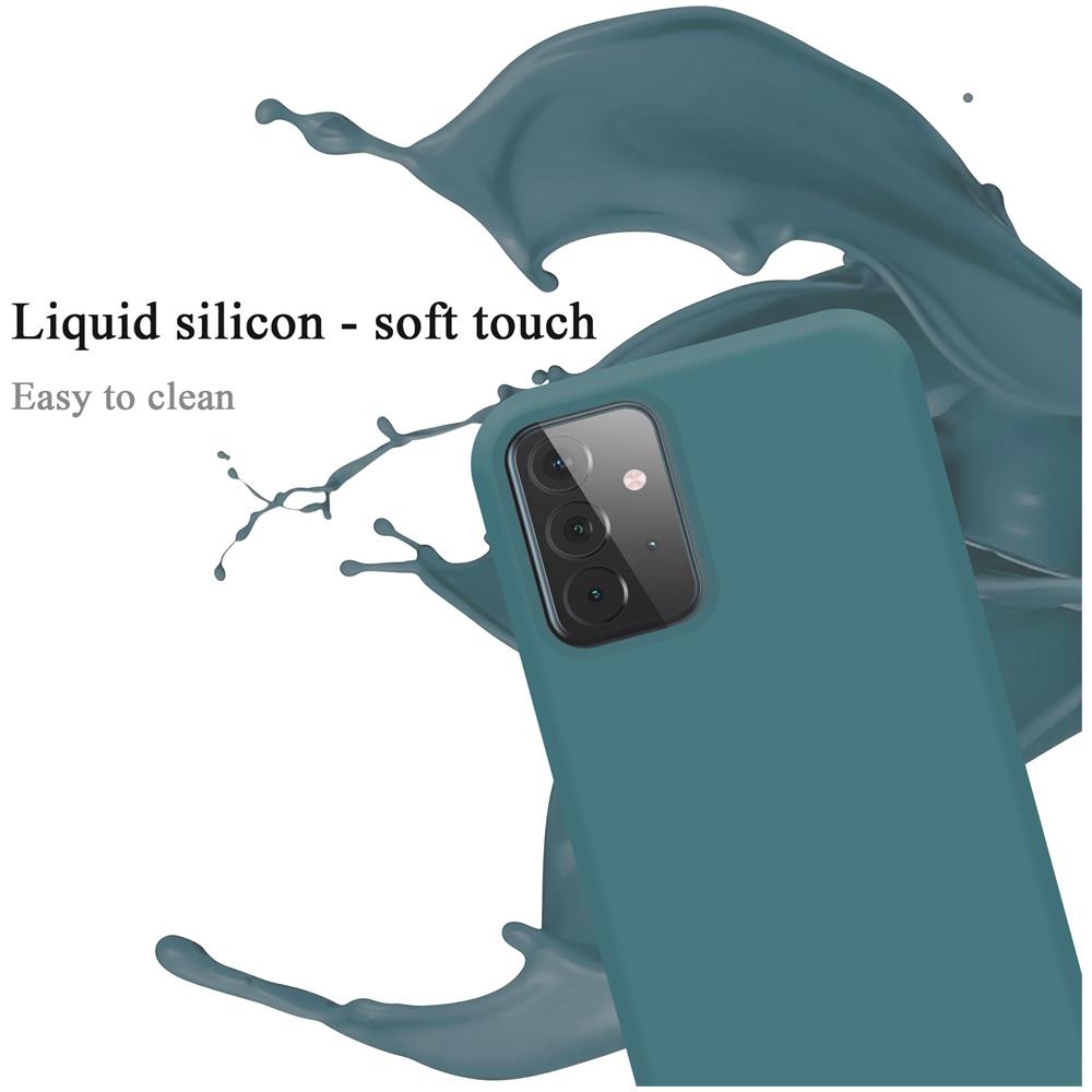Custodia Compatibile Con Samsung Galaxy A72 4g / 5g In Liquid Verde - Coperchio Protettivo In Silicone Tpu Flessibile - Foto 2