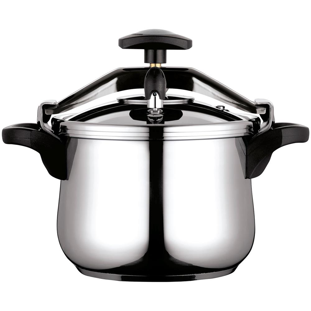 Clásica Bombe 10 Pentola A Pressione 10 L, Induzione, Acciaio Inox. 18/10, 3 Sistemi Di Sicurezza Argento - Foto 1