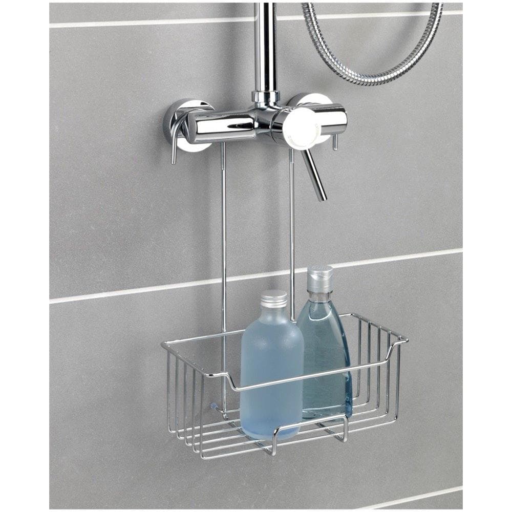 Mensola Da Bagno Sospesa A Batteria Doccia Caddy Milo, Argento, Wenko - Foto 2
