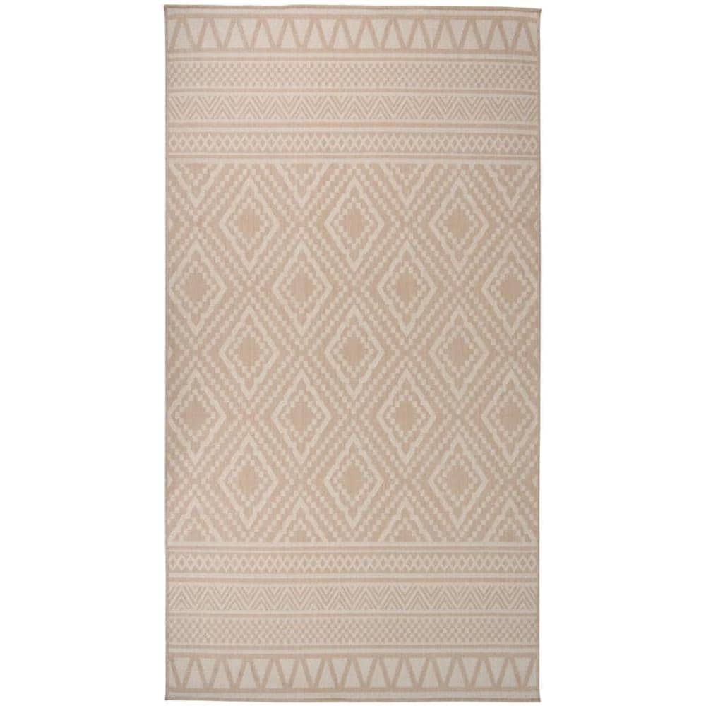 Tappeto Da Esterni A Tessitura Piatta 80x150 Cm Strisce Marroni - Foto 1