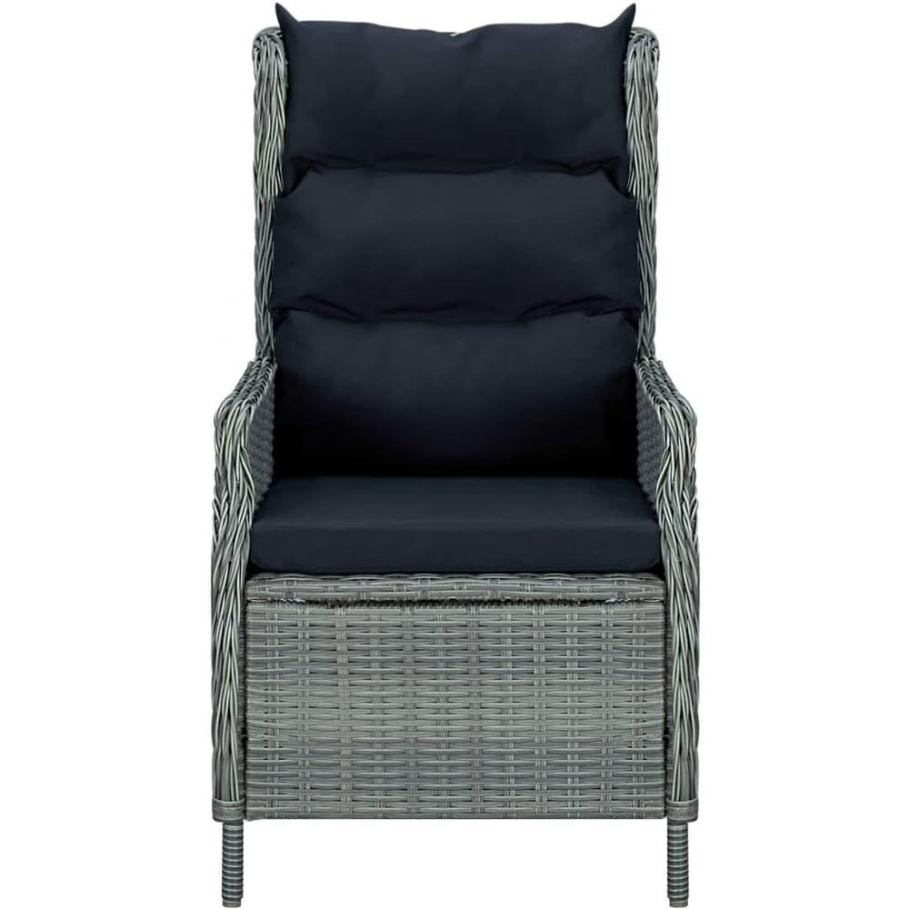 Set Mobili Da Pranzo Per Giardino 9 Pz Grigio Chiaro - Foto 2