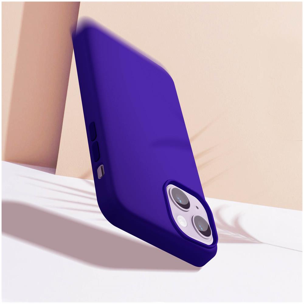 Cover Per Iphone 14 Ibrida Semirigida Sottile Leggera Viola - Foto 2