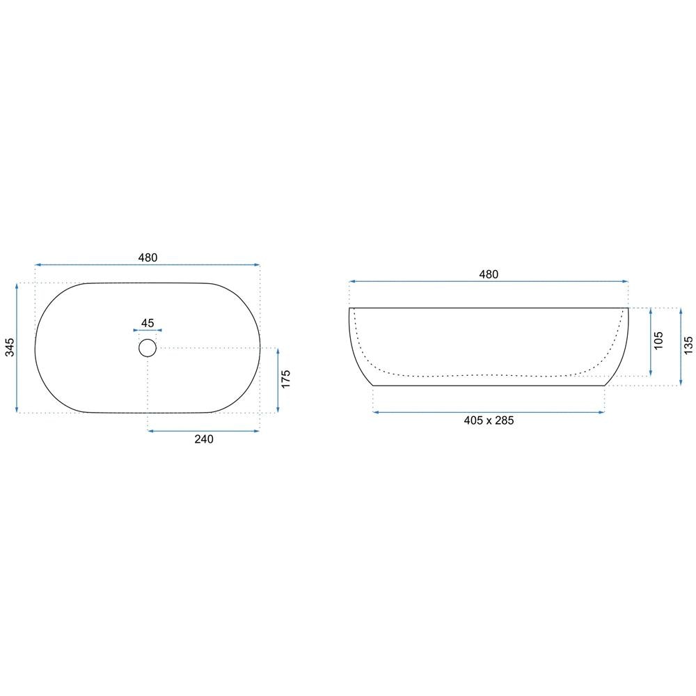 Lavabo Da Appoggio Rea Amelia Marmo Shiny - Foto 3
