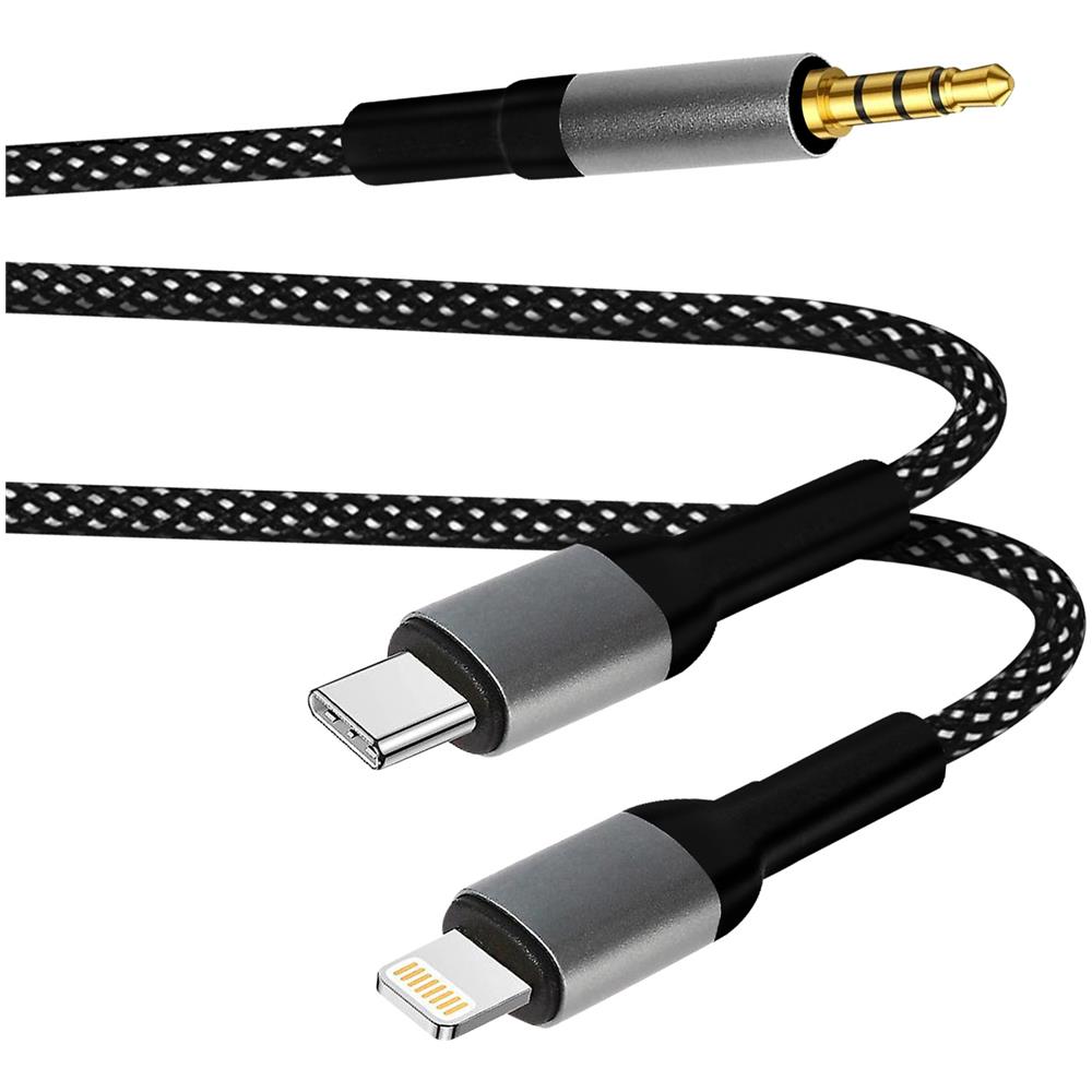 Adattatore Da Usb-c + Iphone Lightning A Jack Da 3,5 Mm, - Foto 1