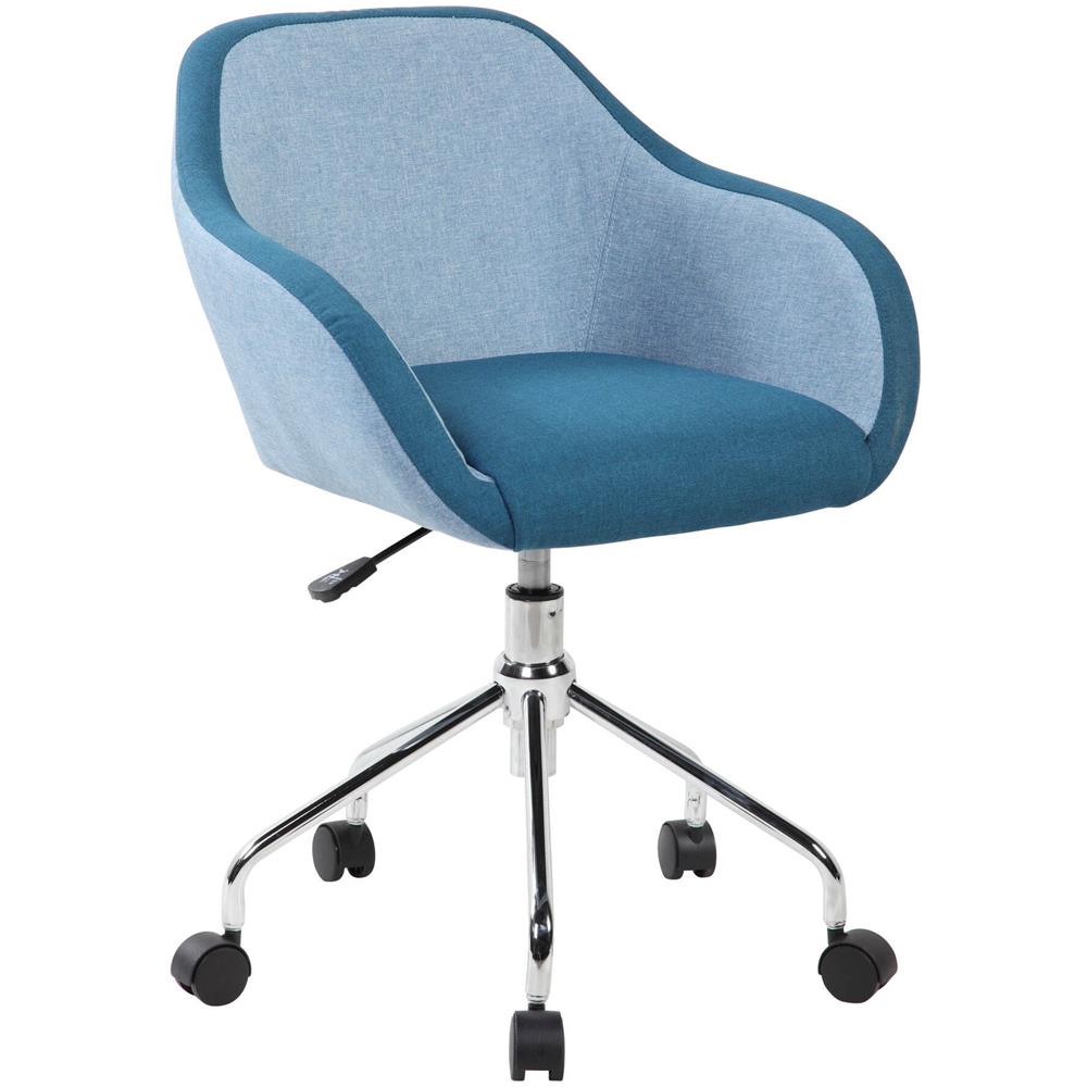 Sedia Da Ufficio Mandurah, Poltrona Operativa Da Ufficio, Seduta Ergonomica Da Ufficio, 56x58h77/84 Cm, Blu - Foto 1