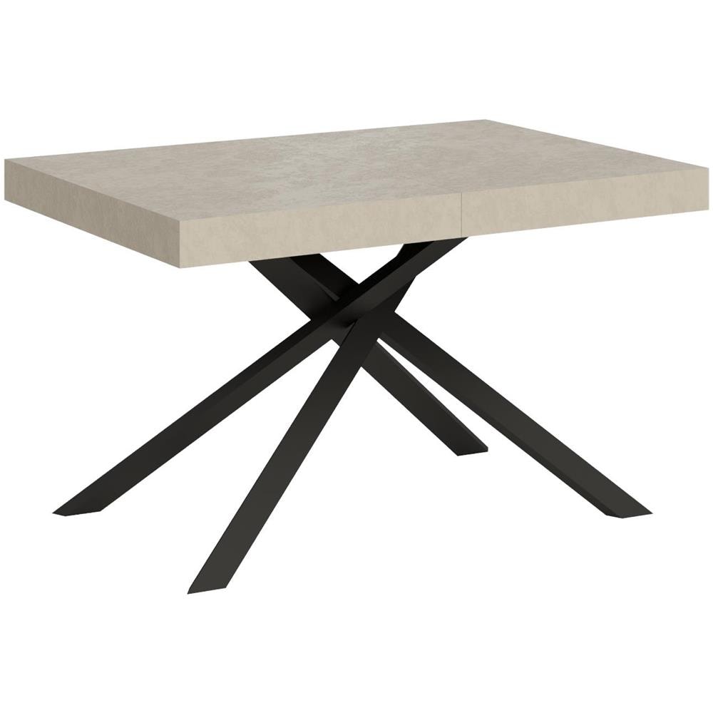 Tavolo allungabile 90x120/224 cm Karida cashmere gambe antracite - Foto 1