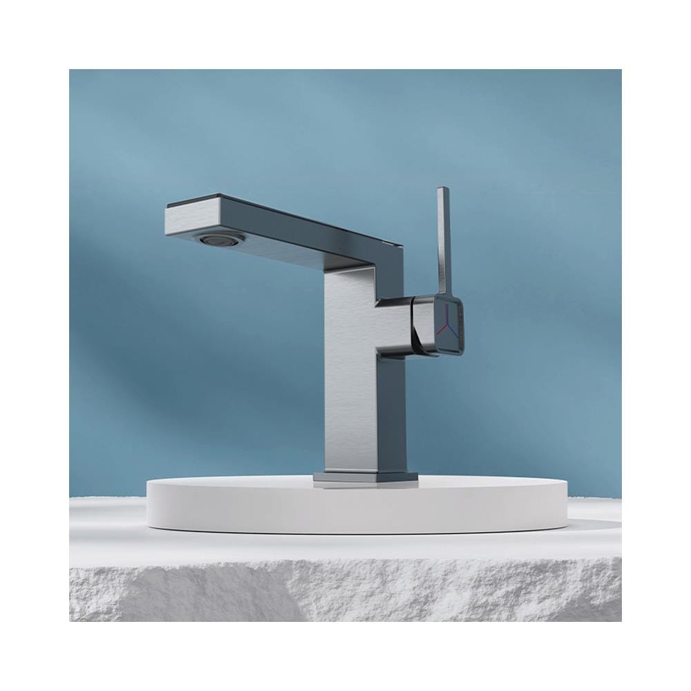 Rubinetto per lavabo da bagno, Blackswan, tipo M344, modello grigio antracite, con display digitale, dimensioni 20,3 cm - Foto 2