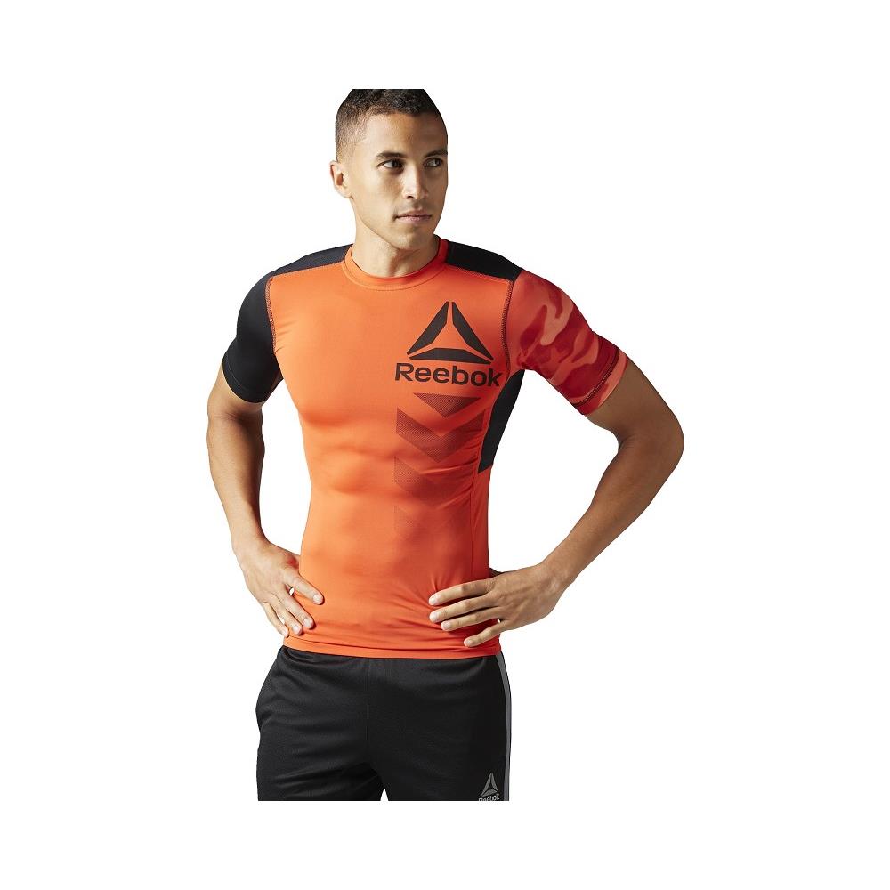 Maglia Reebok Crossfit Bk3932 Training Compressiva Arancione Xl - Foto 1